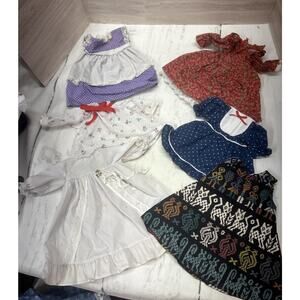 Lot of 6 Vintage Doll Clothes Various Sizes